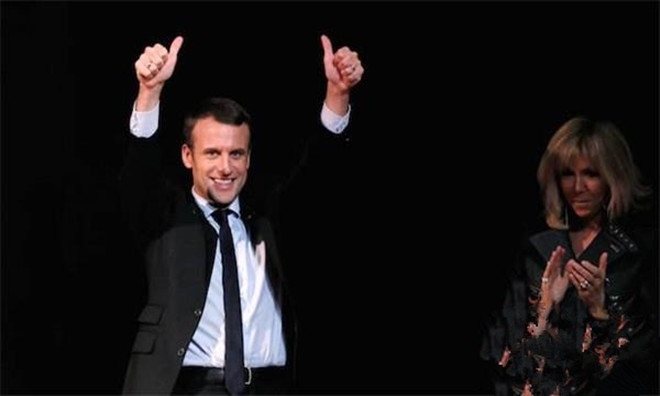 马克龙成为法国新任总统    当年他可能还当了小三